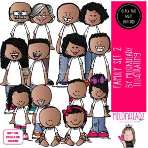 Family 2 clip art, parents, grandparents COMBO PACK