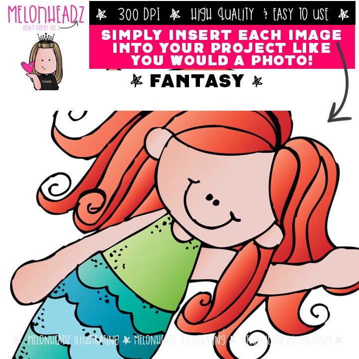 Fantasy clip art, myth, creatures COMBO PACK - Image 3