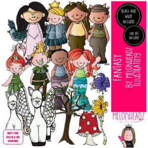 Fantasy clip art, myth, creatures COMBO PACK