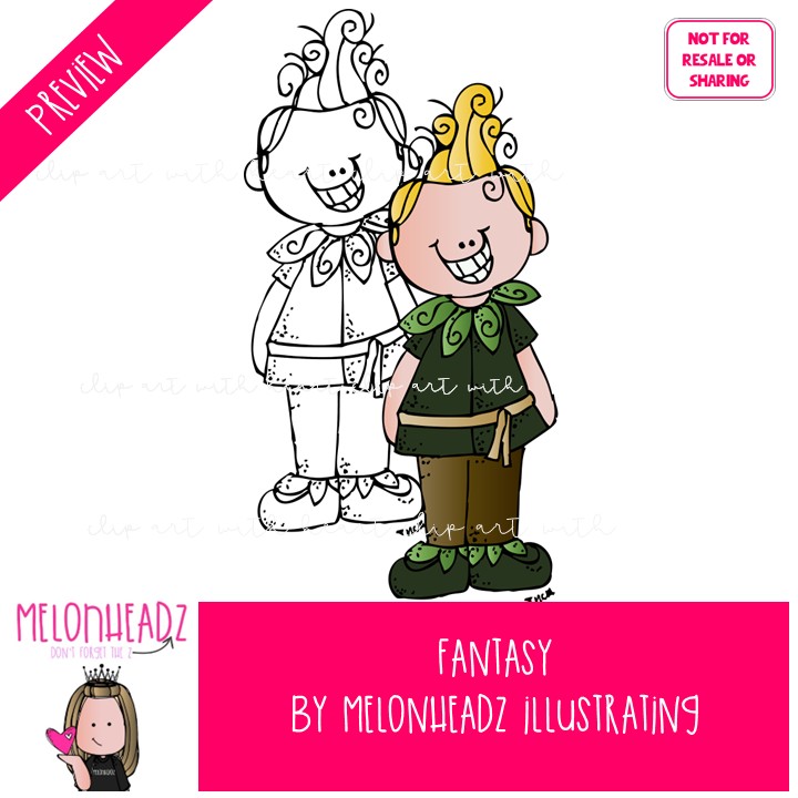 Fantasy clip art, myth, creatures COMBO PACK - Image 2