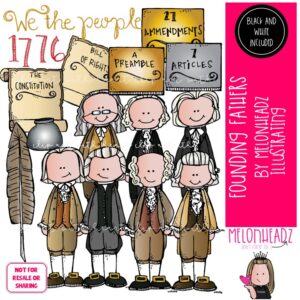 Founding Fathers clip art, Historical Figure, constitution COMBO PACK