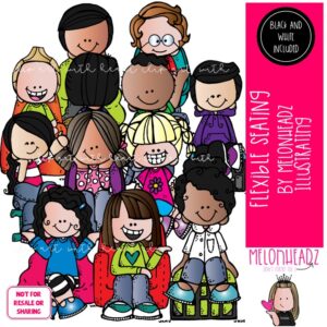Flexible Seating clip art, classroom, bean bag COMBO PACK