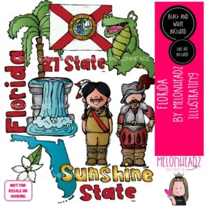 Florida clip art, state COMBO PACK