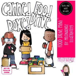 Food Drive clip art, Donation clip art, Fundraiser clip art Mini