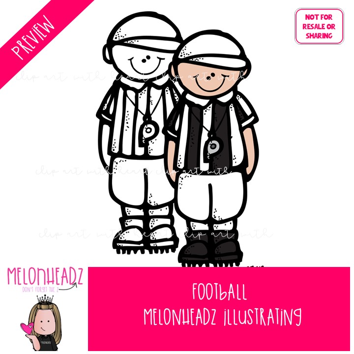 Football clip art, sport, cheerleader COMBO PACK - Image 2