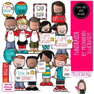 Fundraiser clip art, Donation clip art, Charity Drive clip art COMBO PACK