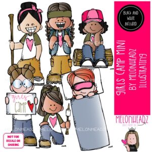 Girls Camp clip art, LDS Mini