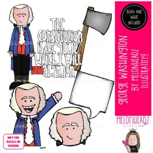 George Washington clip art, US President, Historical Figures Mini