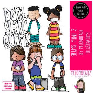 Germs clip art 2, hygiene, sick Mini