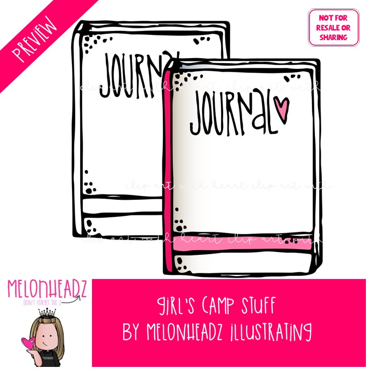 Girls Camp Stuff clip art, LDS COMBO PACK - Image 2