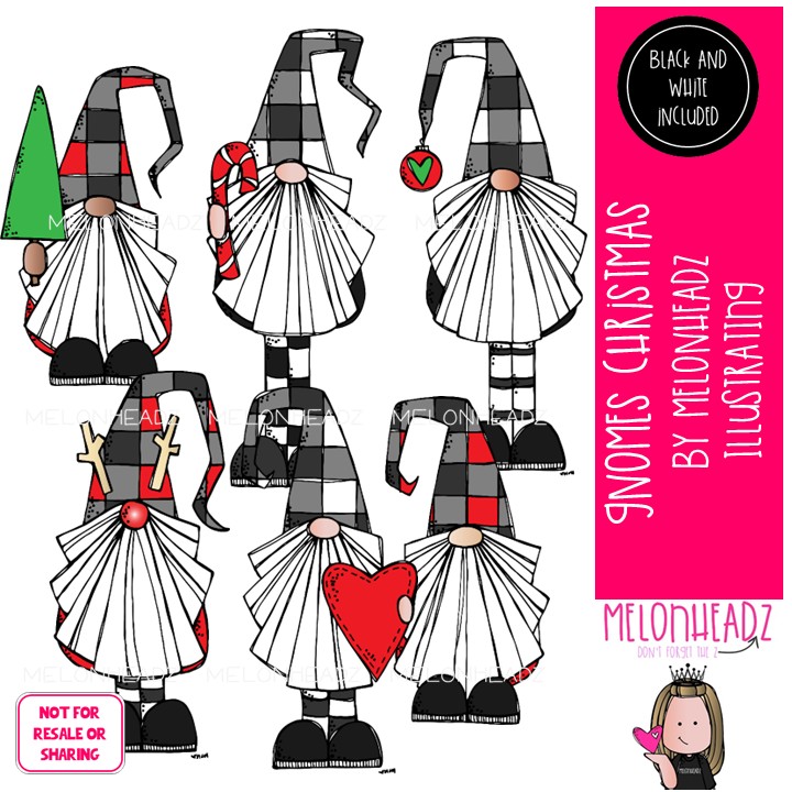 Gnomes clip art, Christmas clip art Mini