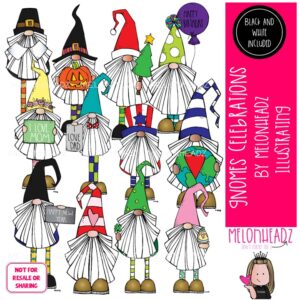 Gnomes clip art, Celebrations, Holidays COMBO PACK