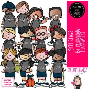 Gym Class clip art, exercise, physical education COMBO PACK