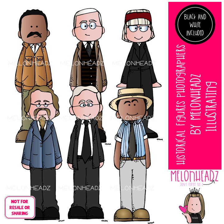 Historical Figures clip art, Photographers Mini