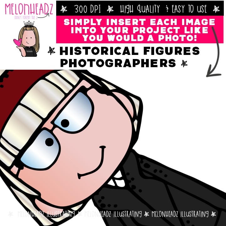 Historical Figures clip art, Photographers Mini - Image 3
