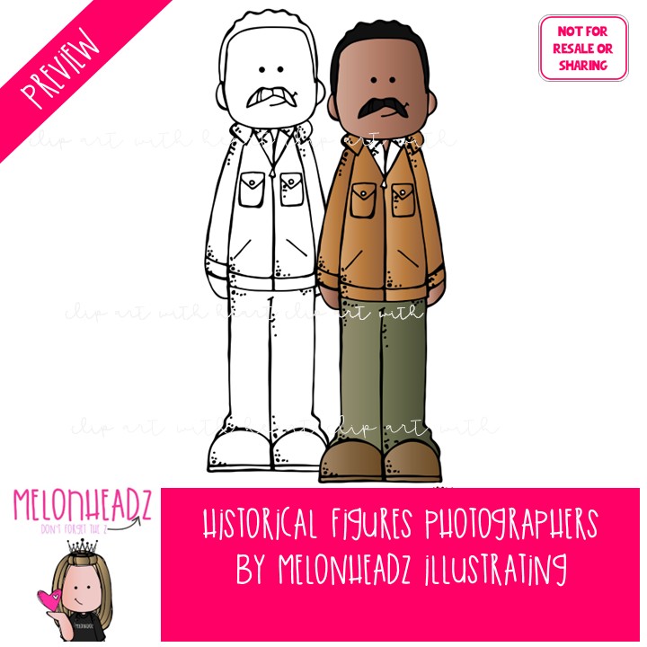 Historical Figures clip art, Photographers Mini - Image 2