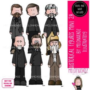 Historical Figures 2A clip art, Joseph Pulitzer Mini