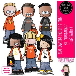 Halloween Kidlettes clip art, kids, graphic t shirts Mini