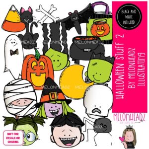 Halloween Stuff 2 clip art, vampire, spider COMBO PACK