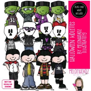 Halloween clip art, Kidlettes, monster COMBO PACK