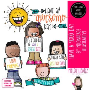 Have a Good Day clip art, kindness, manners Mini