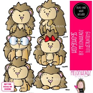 Hedgehog clip art, woodland, forest Mini