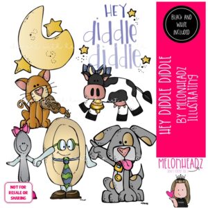 Hey Diddle Diddle clip art, literature, book companion Mini