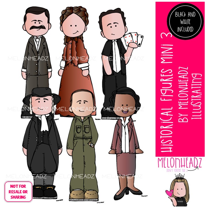 Historical Figures 3 clip art, William Penn Mini