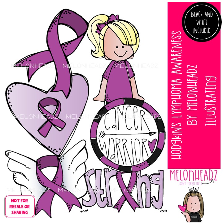 Hodgkins Lymphoma Awareness clip art, Cancer, ribbon Mini