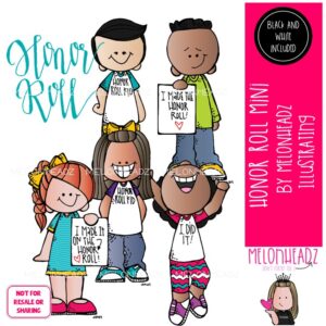 Honor Roll clip art, school, educational Mini