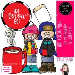 Hot Cocoa clip art, Winter clip art, Hot Chocolate clip art Mini