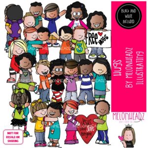 Hugs clip art, friends, love COMBO PACK