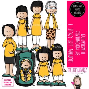 Human Life Cycle 1 clip art, sequence, growth Mini