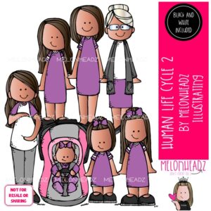 Human Life Cycle 2 clip art, sequence, growth Mini