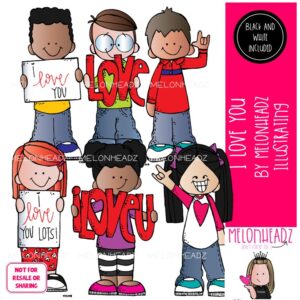I Love You clip art, Valentine's Day clip art Mini
