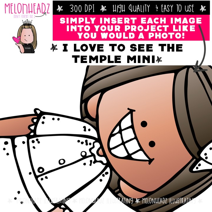 I love to see the temple clip art, LDS Mini - Image 3