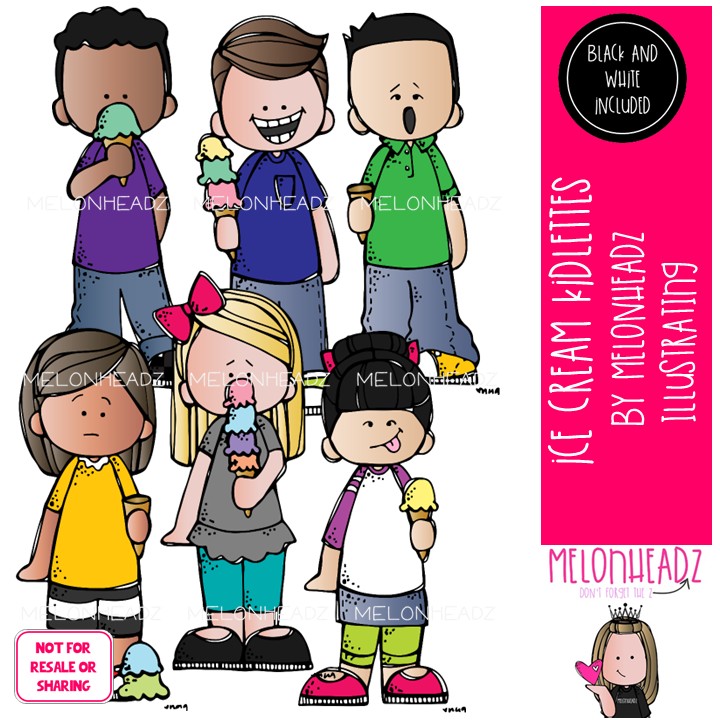 Ice Cream clip art, Kidlettes, cone Mini