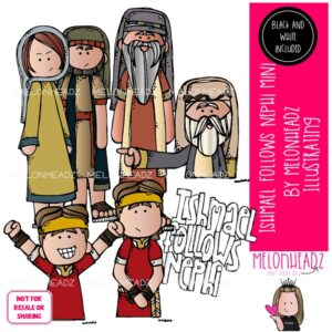 Ishmael follows Nephi clip art, LDS, Book of Mormon Mini