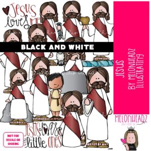 Jesus clip art, LDS, Christian BLACK AND WHITE