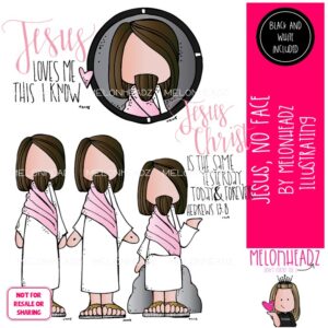 Jesus clip art, No Face, LDS, Bible Mini