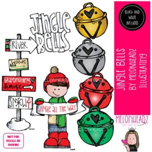 Jingle Bells clip art, Christmas clip art Mini
