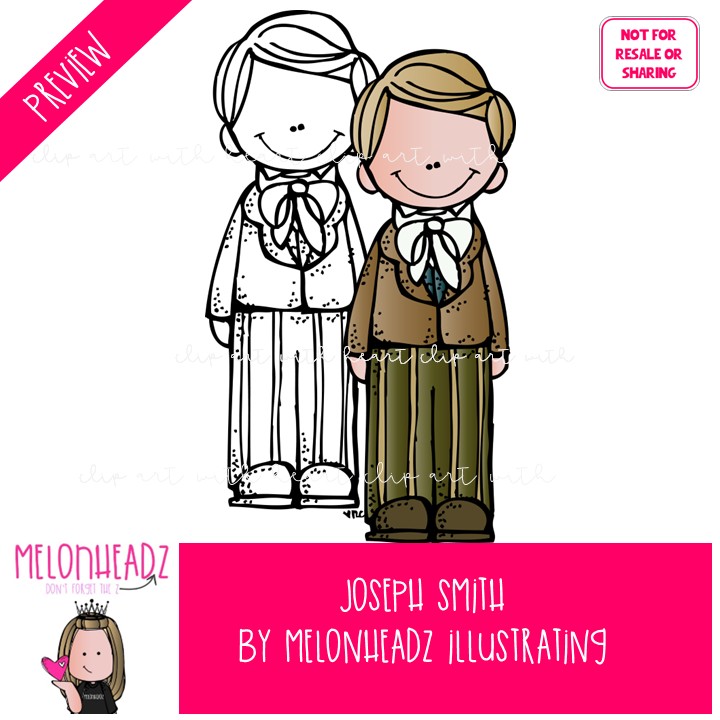 Joseph Smith clip art, LDS, Book of Mormon COMBO PACK - Image 2