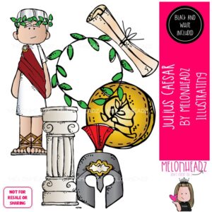 Julius Caesar clip art, historical figure, world history Mini