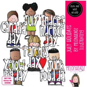 July Holidays clip art Independence Day clip art Canada Day clip art Mini