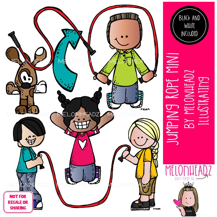 Jumping rope clip art, outdoor, hobby, activity MINI