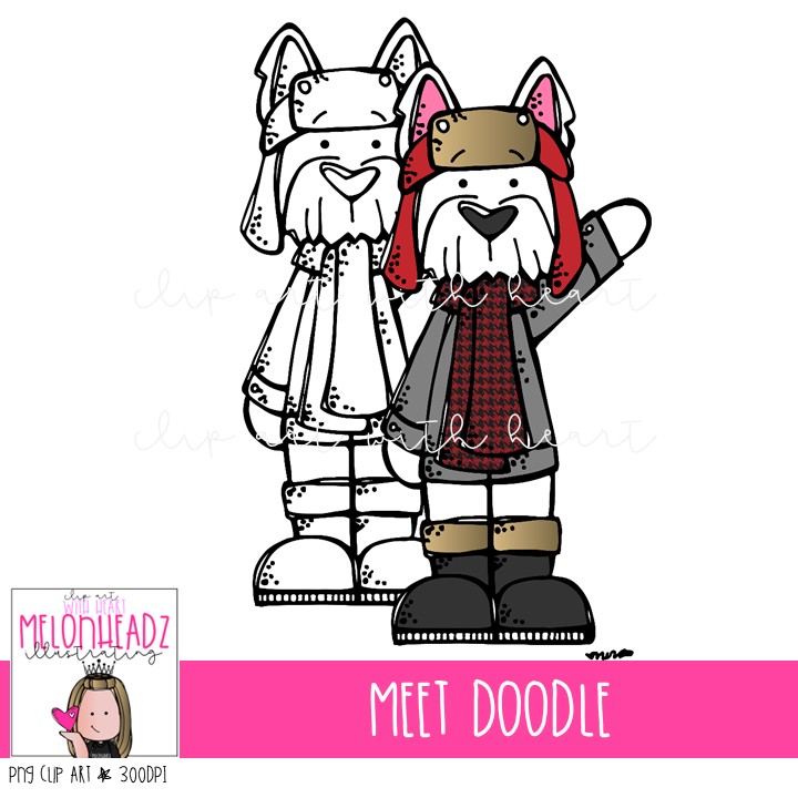 Meet Doodle clip art, dog