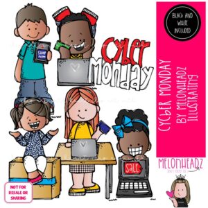 Cyber Monday clip art, Black Friday, sale, shopping Mini