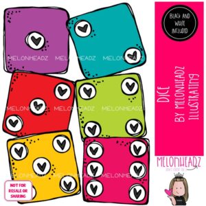 Dice clip art, game piece, math Mini