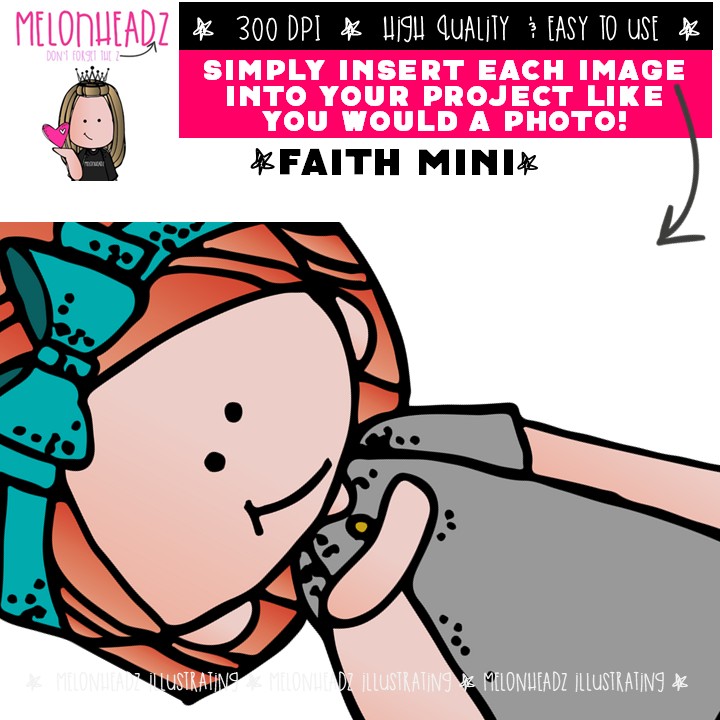 Faith clip art, mustard seed, LDS, Christian Mini - Image 3