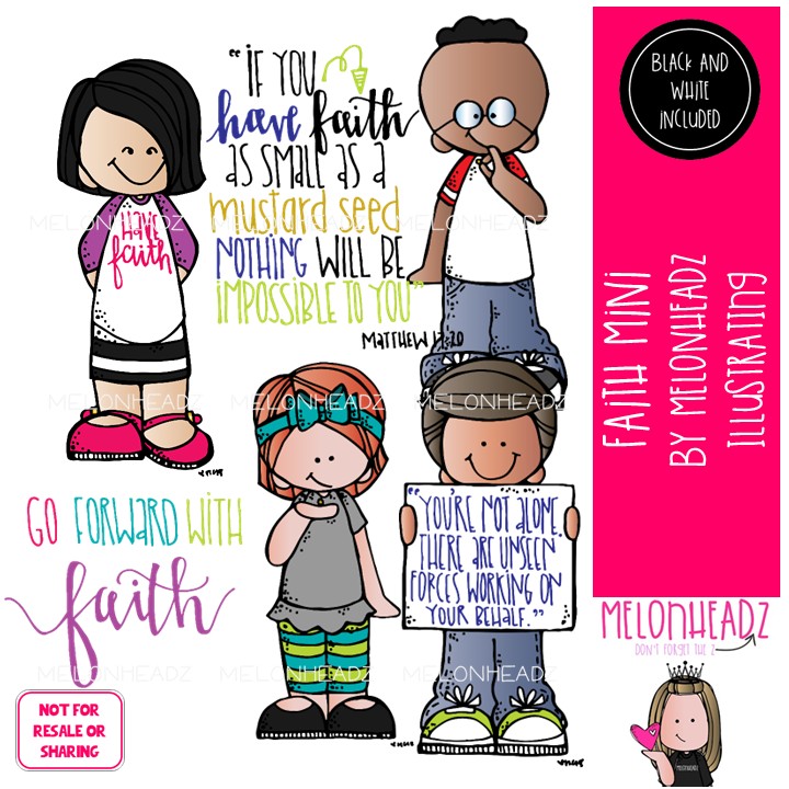 Faith clip art, mustard seed, LDS, Christian Mini